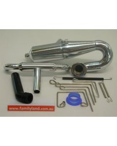 Great Vigor MV3767CHS1 LINKAGE REAR EXHAUST TUNE PIPE CHROME