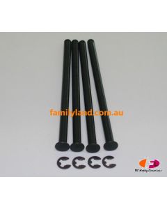HBX 3328-H017 F/RR LOWER ARM INSIDE HINGE PIN(73.6mm)+3mm E-CLIP
