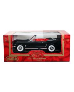 Mira 6165 1964 1/2 Ford Mustang Convertible (Black) 1/18