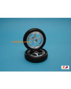 Traxxas 6975 Front Wheel & Tire for Funny Car 1/10