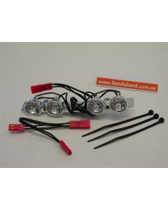Traxxas 5684 LED Lightbar,chrome,4 clear lights/Summit