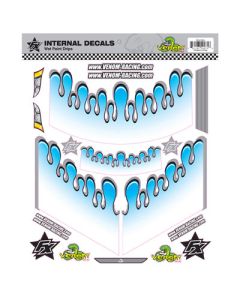 Venom 5004 Internal Graphics-Wet Paint Drips-Blue 1:10