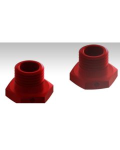 Arrma 310447 13.6mm Red Anodised Alu Wheel Hex 2pcs (Senton/ Typhon)