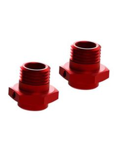 Arrma AR310484 17.6mm Red Anodised Alu Wheel Hex 2pcs (Talion)