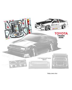 Bodyworx N133 Clear Body Trueno AE86 Initial D 190mm 1/10