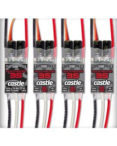 Castle Creations 010012500 QUADPACK 35, 35AMP MULTI-ROTOR (4) PACK 