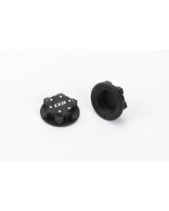 CEN CKR0201 23mm Aluminum Wheel Hex Nuts (Ribbed)