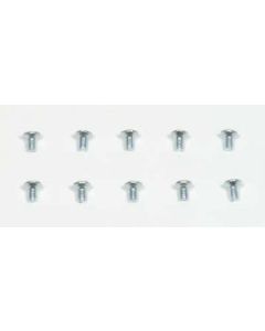 Team Corally 1223 Steel Screw M2x10mm Phillip Flat Head (10)