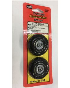 Du-Bro 200TL 2" Diameter, Treaded Lightweight Wheel (2)
