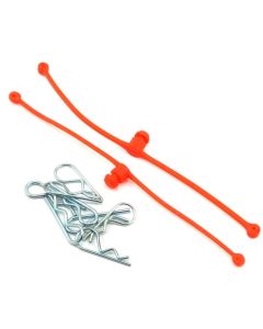 Du-Bro 2252  BODY KLIP RETAINERS (ORANGE) (Body Klips included)