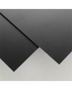 EverGreen 9117 STYRENE, BLACK SHEETS 8x21x 0.080" Thick (2.0mm/ UV Resistant /2pcs)