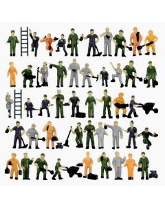 Eve model P8710 People Workmen Painted HO (50pcs)