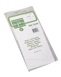 Evergreen 9060 Sheet Styrene Plain .060" Thick (1.5mm) 1pc