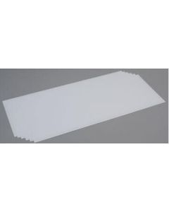 Evergreen 9103 Sheet Styrene Plain 8x21x.020" Thick (0.5mm) 6pcs