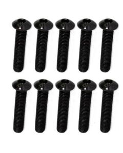 Family Land Button Head Hex Screws 4-40UNC x 3/8 Ft (2.85x9.5mm) 10pcs
