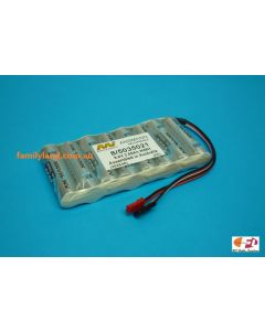 Family Land 5035021/8F NiMh Battery 9.6V/ 2850mAh, Futaba and JST Connectors (Rx/ Tx)