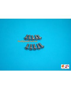 Family Land M3x8mm Stainless Steel Button Head Socket Screws (10pcs) (Marine)