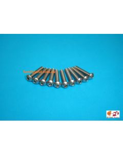 Family Land M4x20mm Stainless Steel Button Head Screws (10pcs)