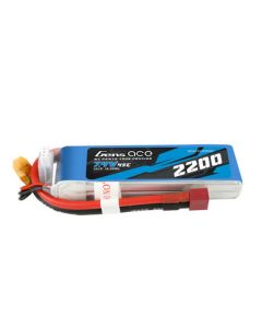 Gens Ace 2S220045D Lipo Battery 2S 2200mAh 7.4V 45C Soft Case (Deans)