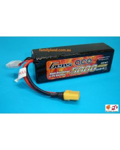 Gens Ace 5000-40C-H 5000mAh, 40c, 11.1V  with XT90 Connector Hard Case Lipo