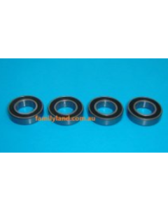 G force 0500-024 Ball Bearing (ABEC3) Rubber Shield 12x28x8/4pcs (Compatible HPI B097, B098)