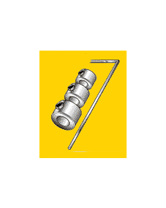 Great Planes Q4309 3/16" Nickel-Plated Brass Wheel Collars/12pcs