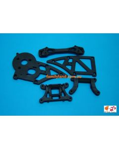 HBX 12006 CHASSIS SIDE PLATES B+SHOCK TOWERS 