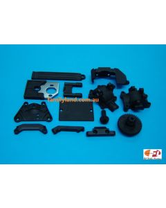 HBX 18002 GEAR BOX/MOTOR GUARD+SPUR GEARS+BATTERY COVER+SERVO COVER