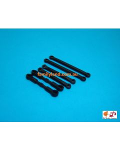 HBX 18011 FRONT/REAR UPPER LINKS+STEERING LINKS
