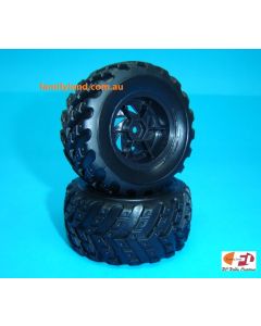 HBX 18021 WHEELS COMPLETE (TRUGGY/ TRUCK/ 2pcs) 1/18