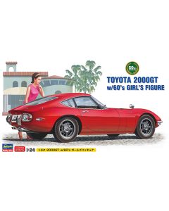 Hasegawa 52166 (SP366)  Toyota 2000GT w/60's Girl's Figure 1/24