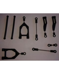 HBX 12003 FRONT UPPER ARMS+REAR UPPER ARMS, SHAFTS (6x68mm end to end)