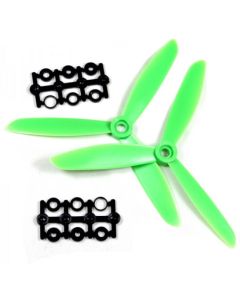 Helistar 6045PL3 6x4.5 3-Blade Plastic Propeller CW/CCW for 250/270 Quadcopter (Green) Pr