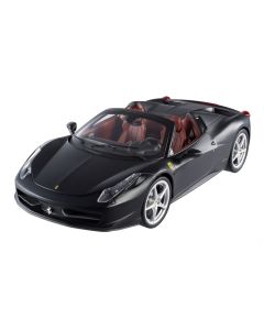 Hot Wheel Elite HX5485 Ferrari 458 Italia Spider - Matt Black 1/18