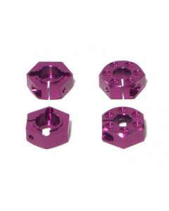 HPI 86142 ALU HEX WHEEL HUB (14mm/CLAMP TYPE/PURPLE/4pcs)/Savage