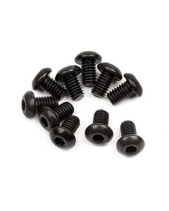 HPI 100864 BUTTON HEAD SCREW M2.5x4mm (HEX SOCKET/10pcs)