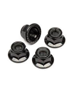 HPI Z682 FLANGED LOCK NUT M5 (CLOCKWISE/BLACK/4pcs)