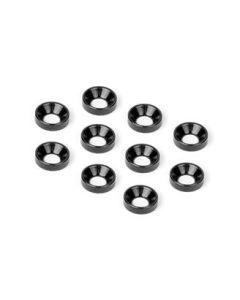 Hudy 296510-K Alu Countersunk Shim - Black (10)