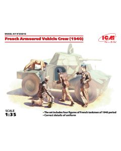 ICM 35615 French Armoured Vehicle Crew (1940) 1/35