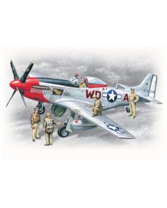 ICM 48153 Mustang P-51D with USAAF Pilots and Ground Personnel 1/48