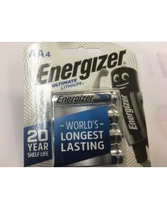 Energizer E91-BP4-4 High Energy 1.5V  Lithium AA Batteries 4pcs