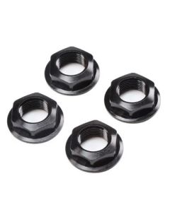 Losi LOS252112 17mm Flanged Wheel Nut, Black (4), Super Rock Rey