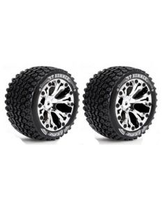 Louise LT3209C ST Hummer Tyre 0-Offset on Chrome Rim (2pcs) 1/10