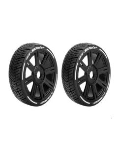 Louise 3284VB GT SHIV Black Wheel/Tyre Super Soft MFT - Hex 17mm (2pcs) 1/8