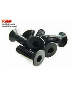 Team Magic 126310 3x10mm Steel F.H. Screw (6)