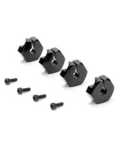 Team Magic 510135BK E5 - Clamp Type Wheel Hexes 14mm - Black (4 pcs)