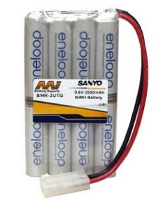 Master Instrument 8/HR-3UTG 9.6V 2000mAh NiMH Eneloop Battery with Tamiya Connector