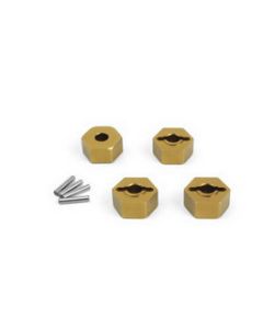 Maverick 150471 Aluminum 14mm Hex Hub Set (Gold/4pcs)