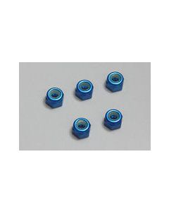 Kyosho N3043NA-B Nut Nylon M3x4.3 (Alu. Blue/ 5pcs) (1346)