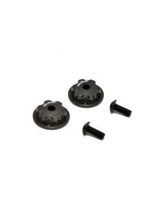 Hobao OP-0090 DOUBLE LOCK WHEEL FLANGE HUB (HARD COATING), 2pcs (MT)